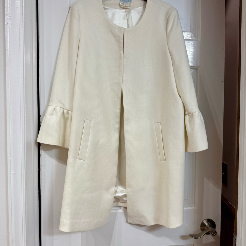 JoJo Maman Bebe Cream Maternity Coat